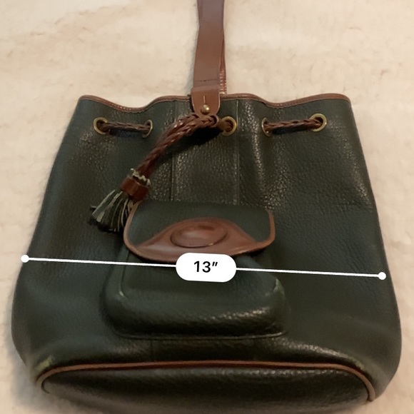Dooney & Bourke Dark Green/Brown Leather Backpack main image 7